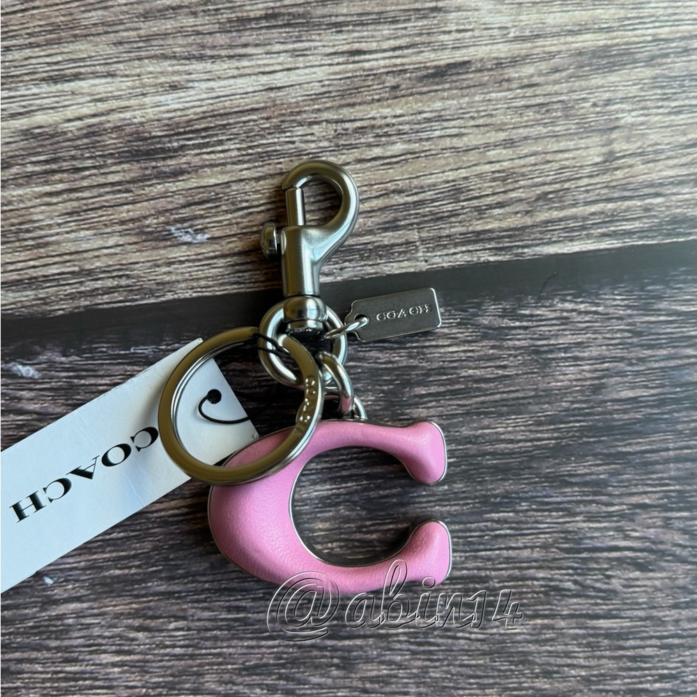 NWT Coach C Bag Charm Key Chain Key Fob - Picture 3 of 3